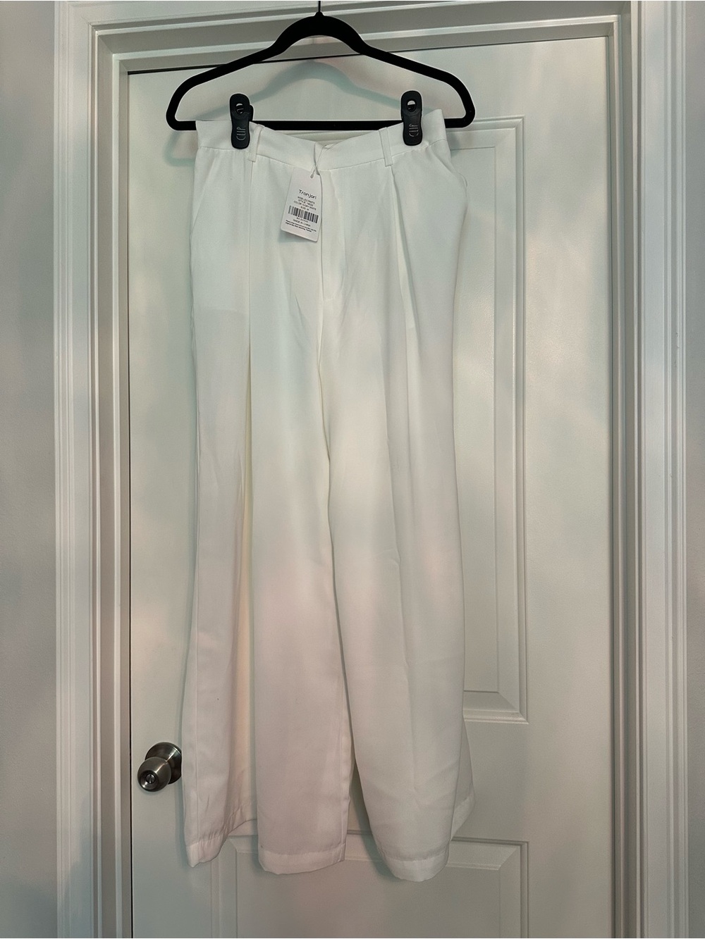 NWT White Wide-Leg Trousers